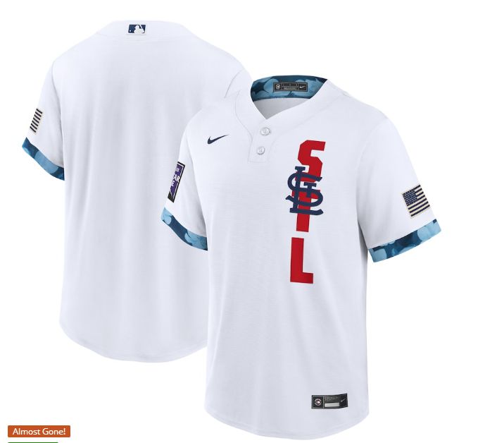 Men St.Louis Cardinals Blank White 2021 All Star Game Nike MLB Jersey